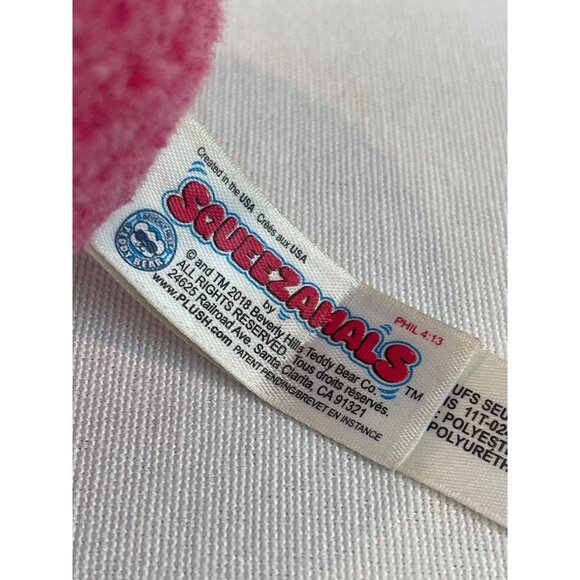 Squeezamals Hopey Hedgehog Plush Toy Pink Soft Squishy Stuffed Animal - Picture 6 of 8